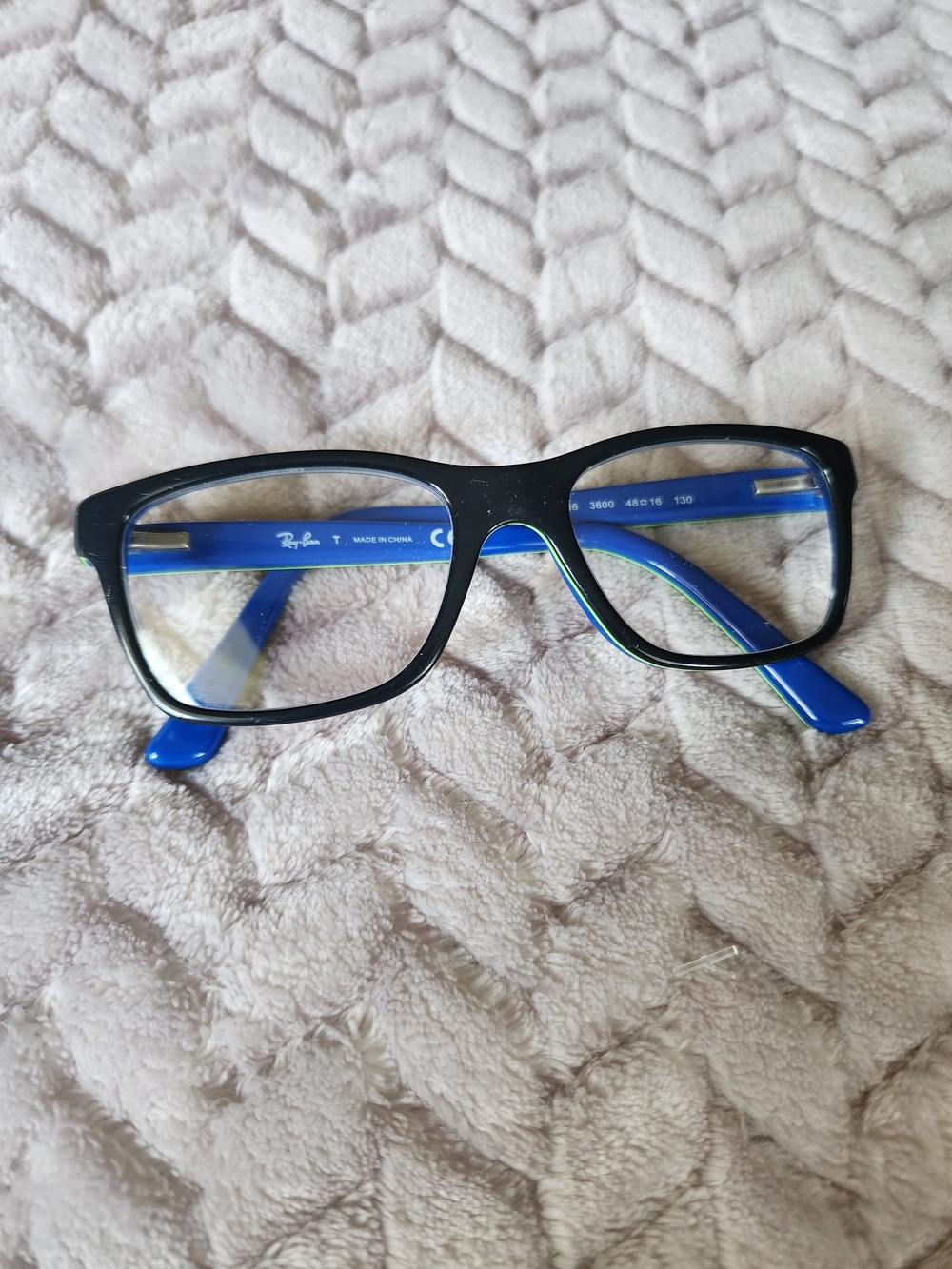 Ray-Ban Kids Junior Wayfarer Black & Blue Eyeglasses